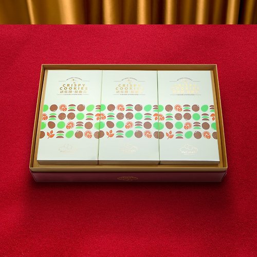 MeCakeKi 咪曲奇 【新年禮盒4件8折】伯爵茶口味系列 - 鷄蛋餅・脆曲奇賀年禮盒
