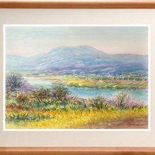水彩画　原画　「里山の秋 ４」 水彩画原画 里山の秋4 - ショップ 松下勝明 ポスター・絵 - Pinkoi