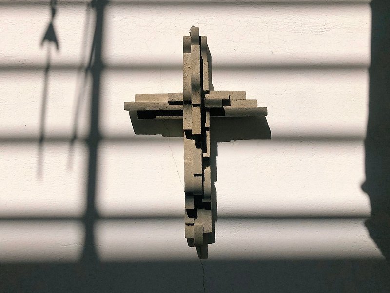 現貨【同心建造】藝術家合作款 質感手工製作 水泥十字架 - 裝飾/擺設  - 水泥 灰色