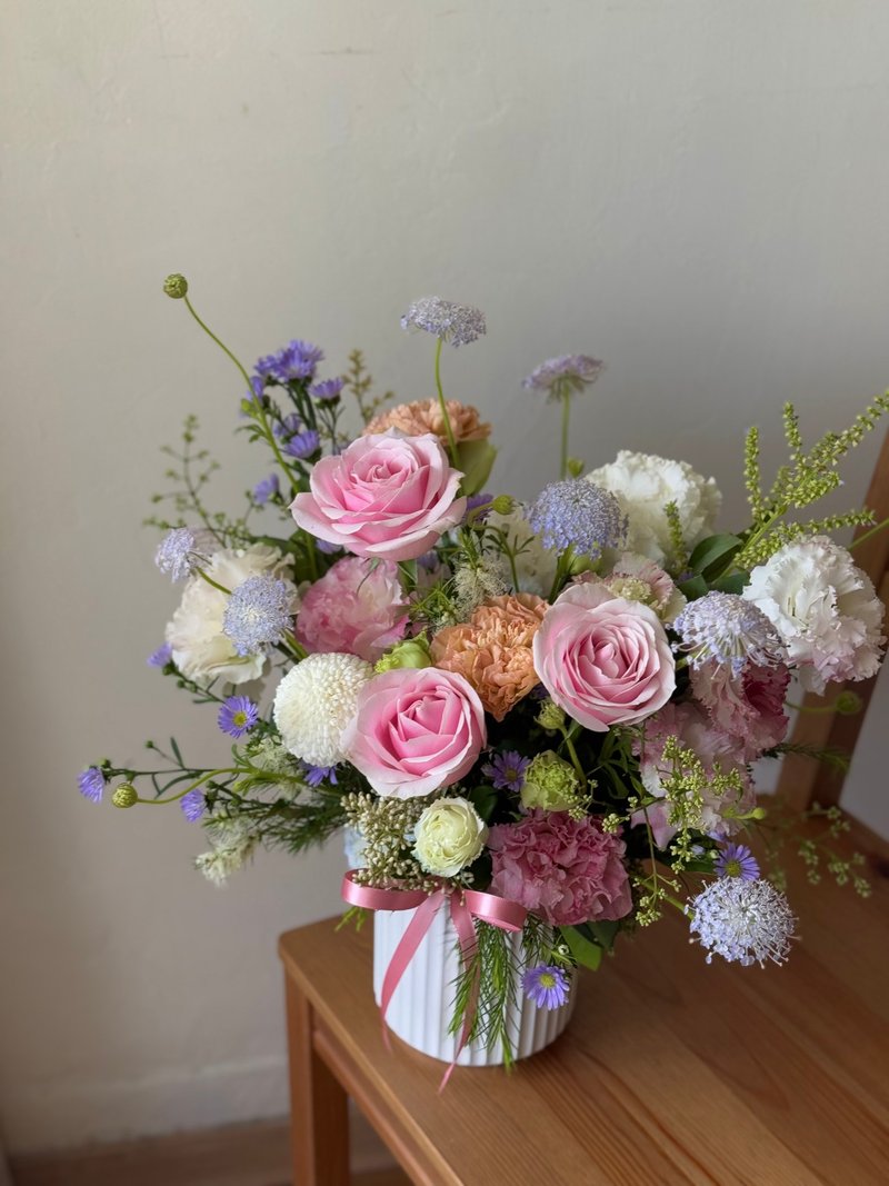 康乃馨鮮花盆花 母親節花禮 盆花設計 開幕花禮 - 擺飾/家飾品 - 植物．花 粉紅色