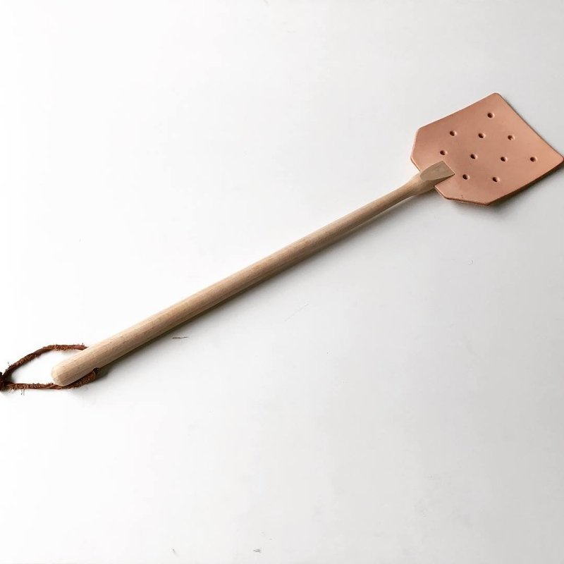 Redecker_ leather fly swatter - อื่นๆ - หนังแท้ สีกากี