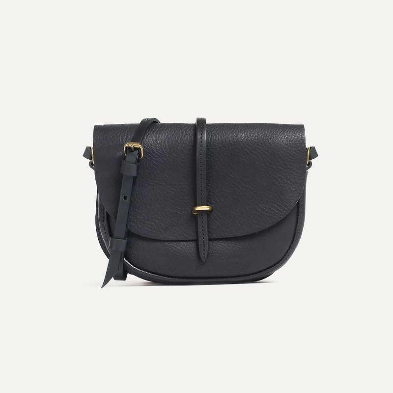 Bleu de Chauffe-Java Leather Small Side Bag_Black - Messenger Bags & Sling Bags - Genuine Leather 