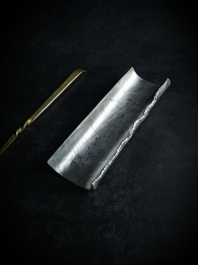手製純錫茶則【小滿-璞真】 - 茶壺/茶杯/茶具 - 其他金屬 銀色