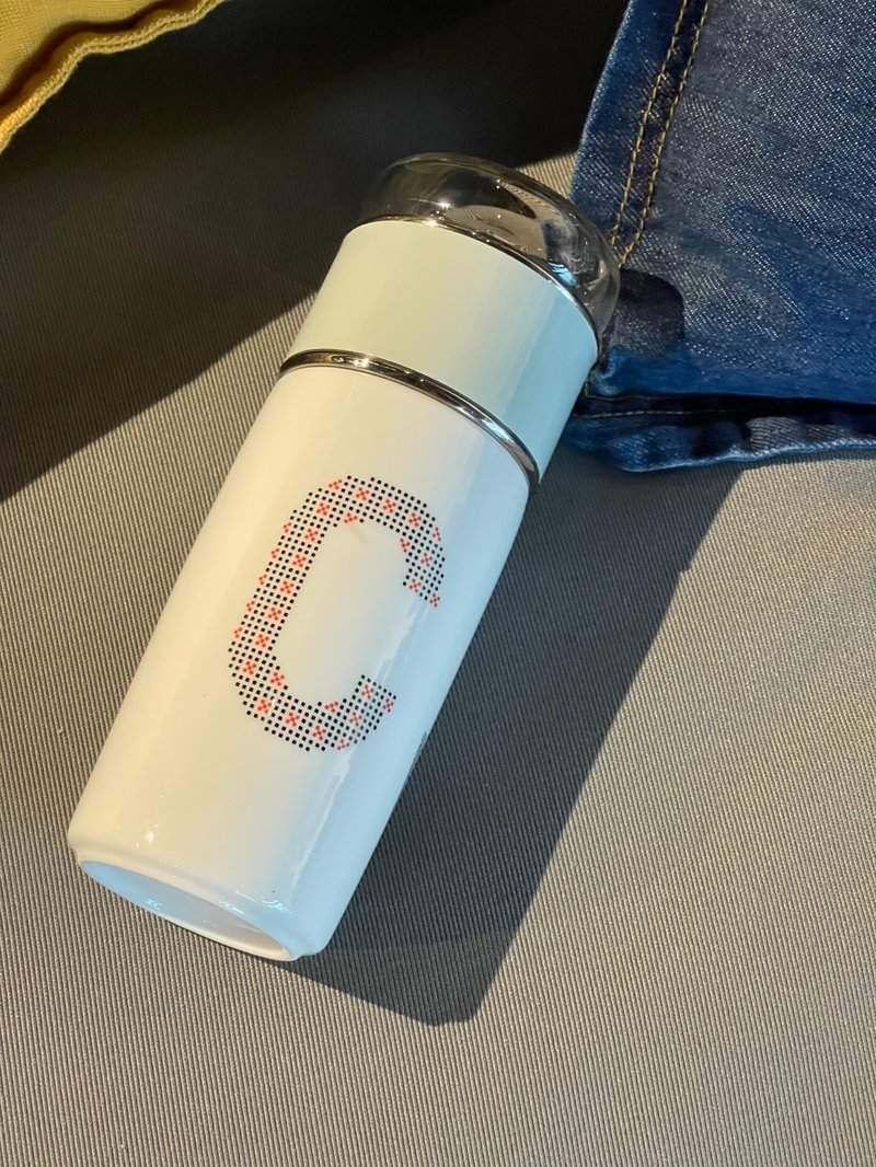 客製化字母杯 - 飲料提袋/杯套/杯袋 - 瓷 白色