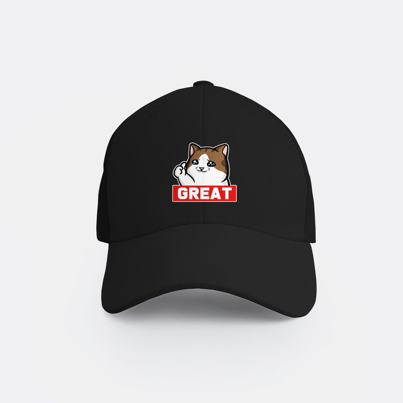 Memes Like Cat Cat North Harbor North Harbor Classic Baseball Cap - หมวก - ผ้าฝ้าย/ผ้าลินิน สีดำ