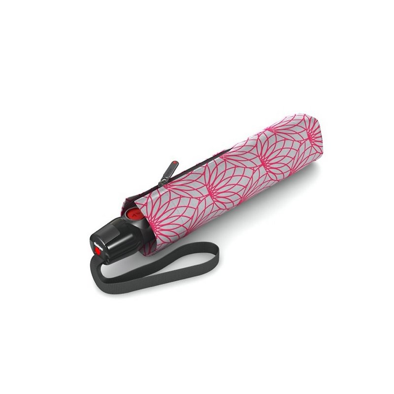 【Knirps德國紅點傘】T.200 自動開收傘-Renature Pink - 雨傘/雨衣 - 聚酯纖維 粉紅色