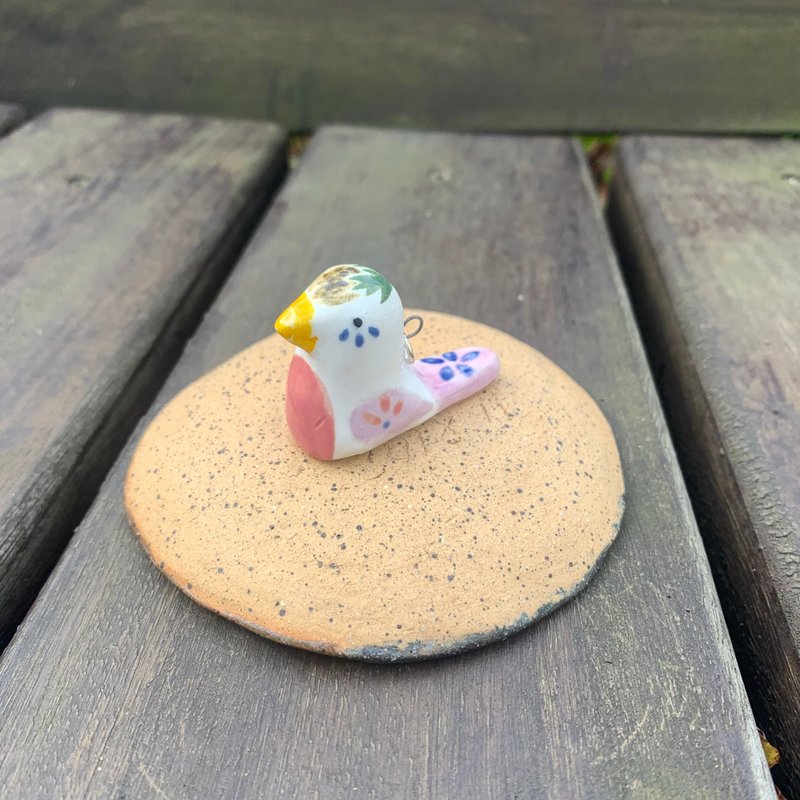A Lu - 迷你鳥兒擺飾/手做手繪/立體造型 僅此一件 - 擺飾/家飾品 - 陶 多色