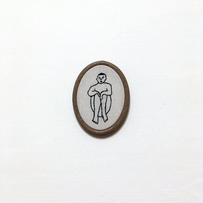 Matisse002 Matisse Music Humanoid Oval Fake Embroidery Frame Painting - Items for Display - Thread Black