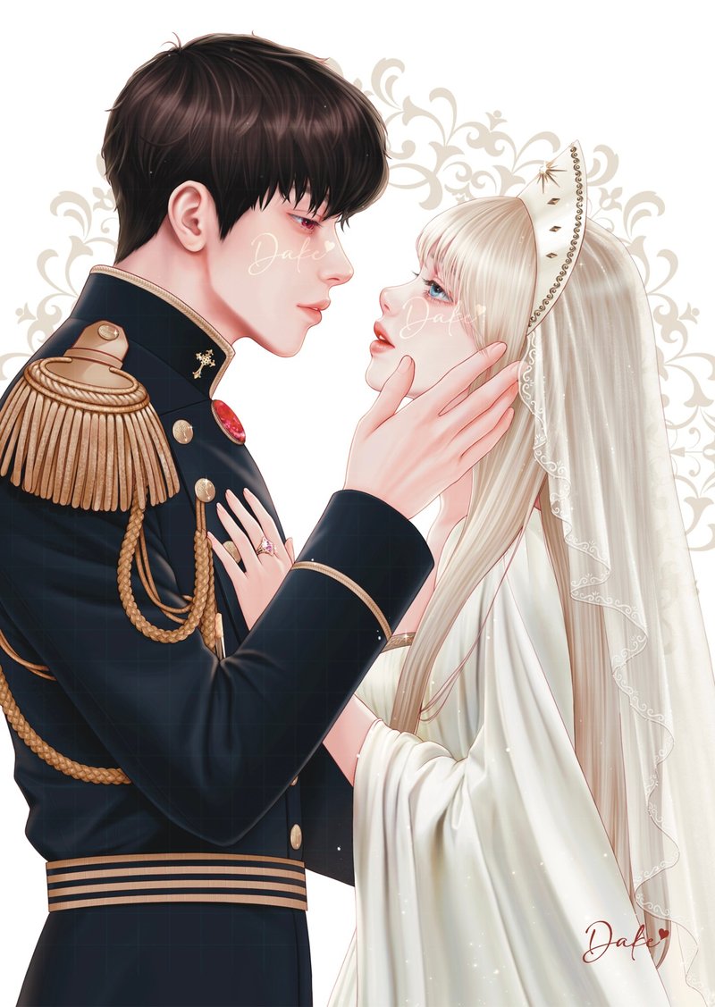Fobiden Love illustrated postcard (dake) - 卡片/明信片 - 紙 多色