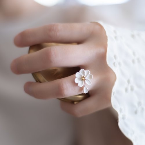 14KGF】 Ring / feelings to a daisy - Shop chica3F General