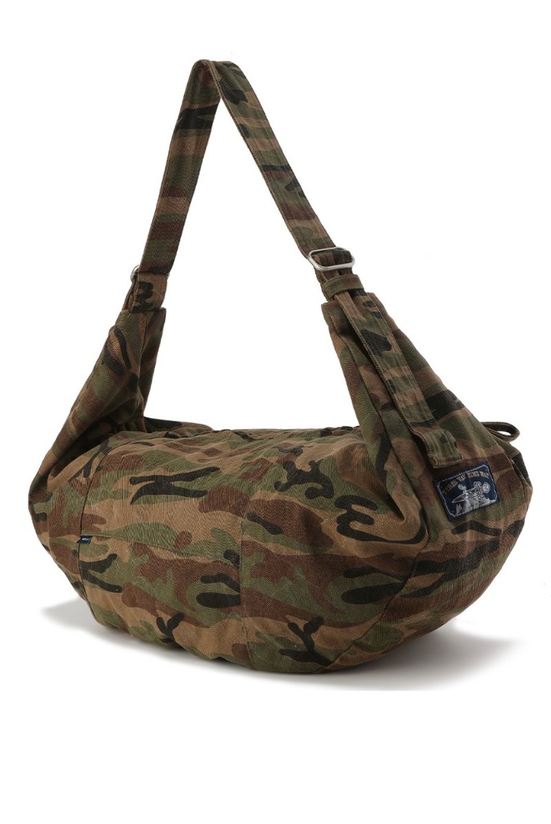 Japanese retro camouflage lightweight tactical bag - Messenger Bags & Sling Bags - Other Materials Brown