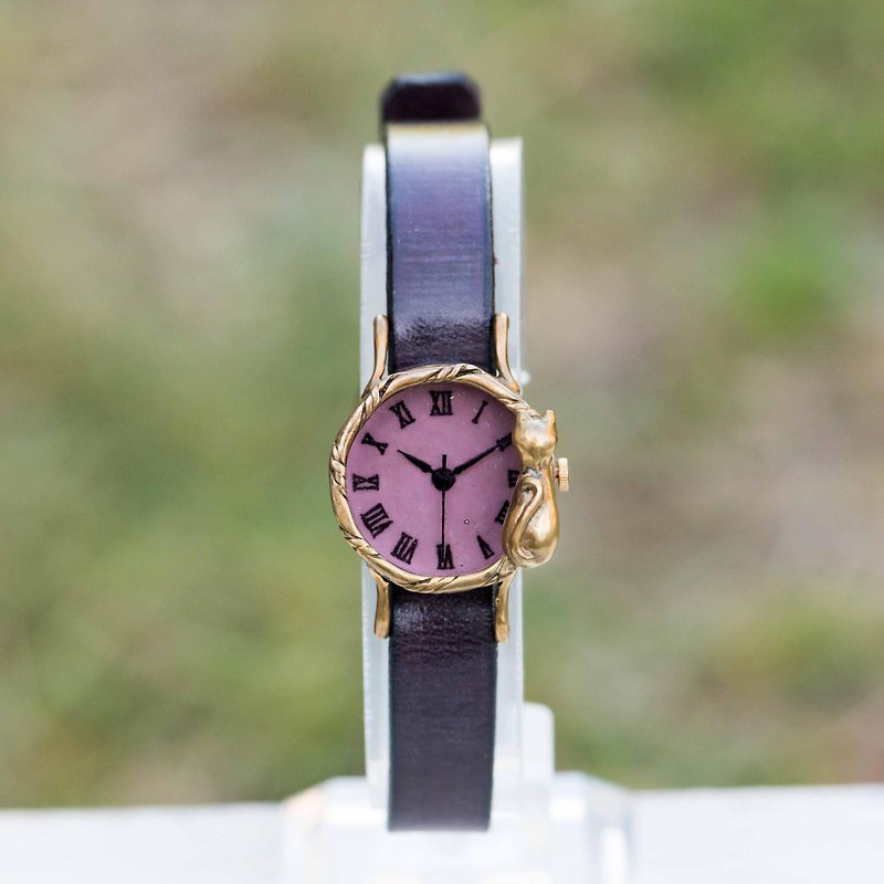 たそがれネコ腕時計Sパープル - 女裝錶 - 其他金屬 紫色