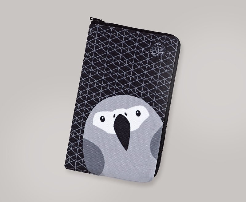 Lightweight shockproof 灰 Grey Parrot ‧ Mobile storage bag - Phone Cases - Polyester Gray