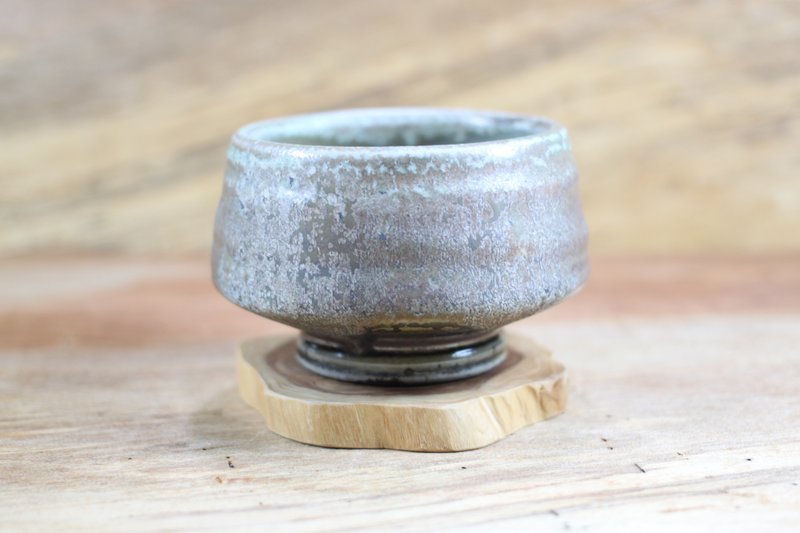 【送禮好物】純手拉坏 柴燒茶碗 陶藝名家葉敏祥手工作品 - 茶壺/茶杯/茶具 - 陶 
