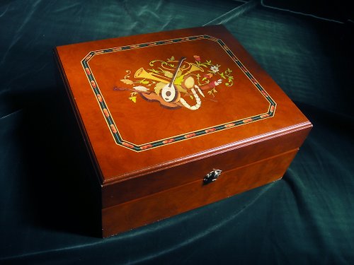老時光OLD-TIME Vintage & Classic & Deco 【老時光 OLD-TIME】早期二手大款木製收藏盒