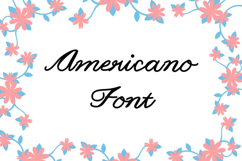 americano font - 字體設計 - 其他材質 