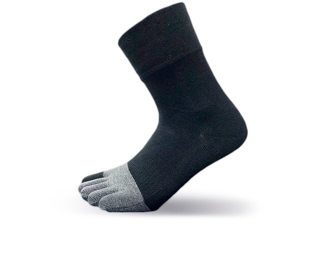 Walkplus] Non-marking wide-mouth five-finger socks/deodorant bamboo  charcoal socks/anti-beriberi/sleeping socks/made in Taiwan - Shop walkplus  Socks - Pinkoi