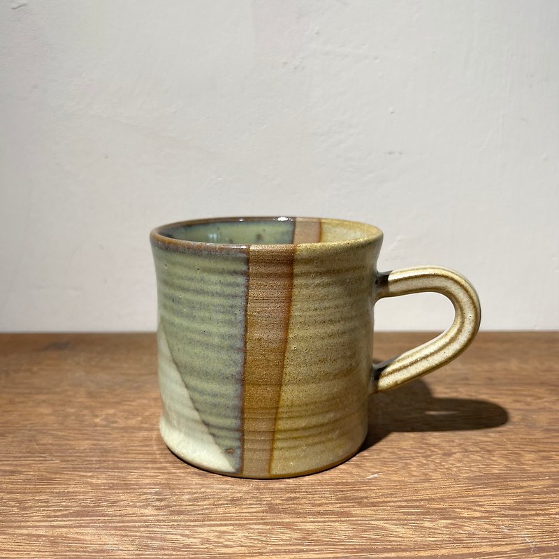Stacked Glaze Lake Green Mark 260ml - Mugs - Pottery 