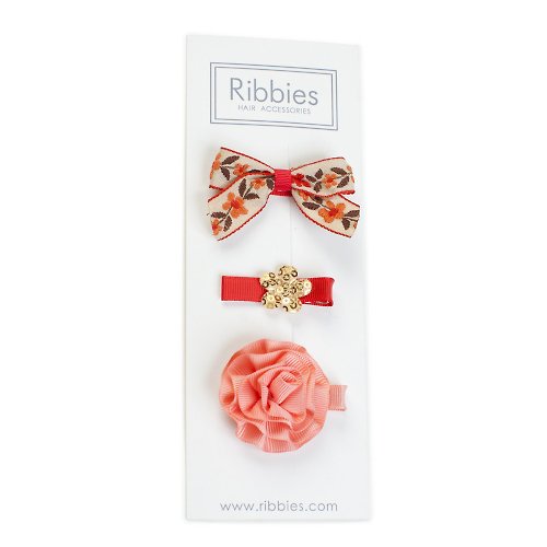 Ribbies 台灣總代理 英國Ribbies 綜合緞帶3入組-Annabelle