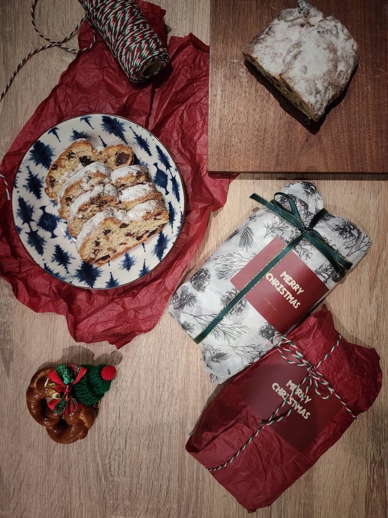 2025 Christmas Beautiful Stollen Bread - ขนมปัง - อาหารสด 