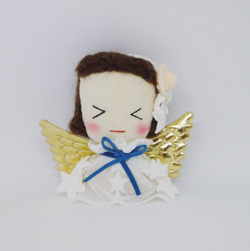 Handmade angel brooch  - ตุ๊กตา - ผ้าฝ้าย/ผ้าลินิน 