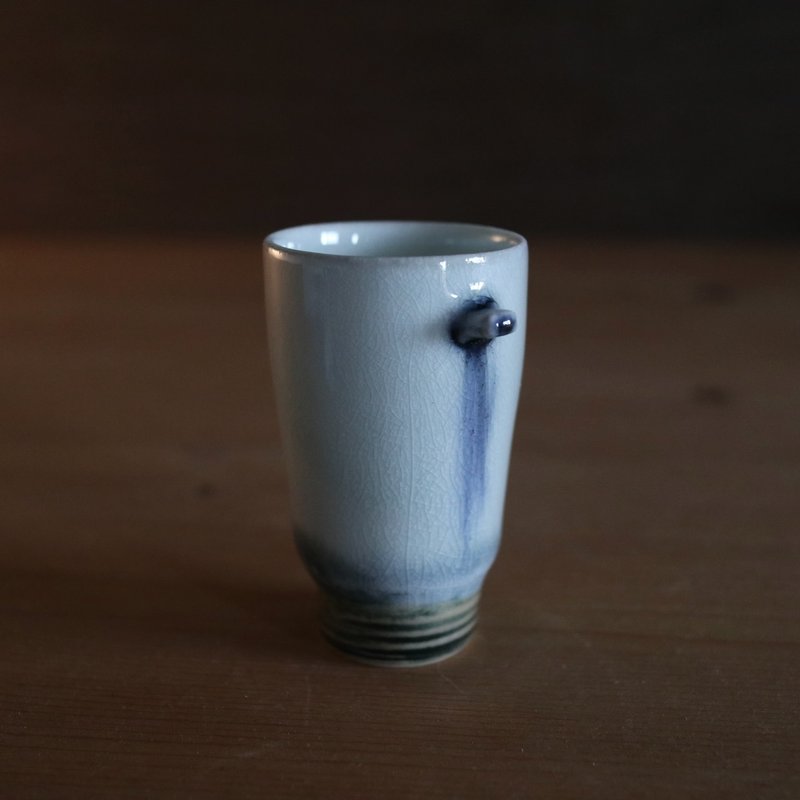 刻度・残垣 薪窯茶酒カップ 41ml #p17 - その他のカップ - 磁器 ホワイト