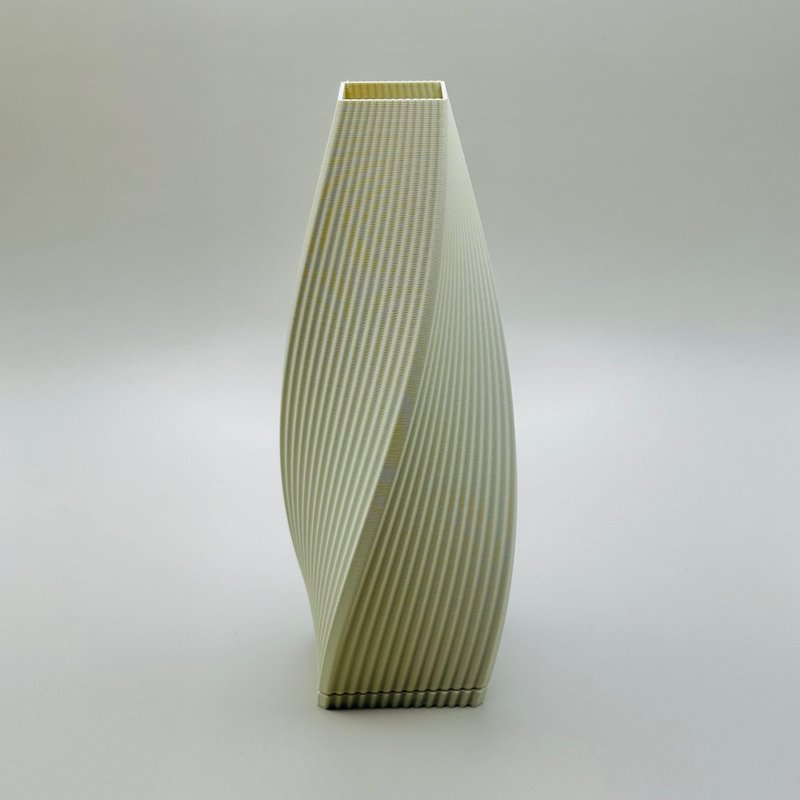 Wabi-Sabi Abstract Thin Vase - Pottery & Ceramics - Plastic White