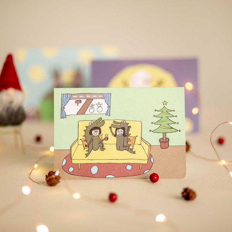 Have your day and night/folding Christmas card - การ์ด/โปสการ์ด - กระดาษ 