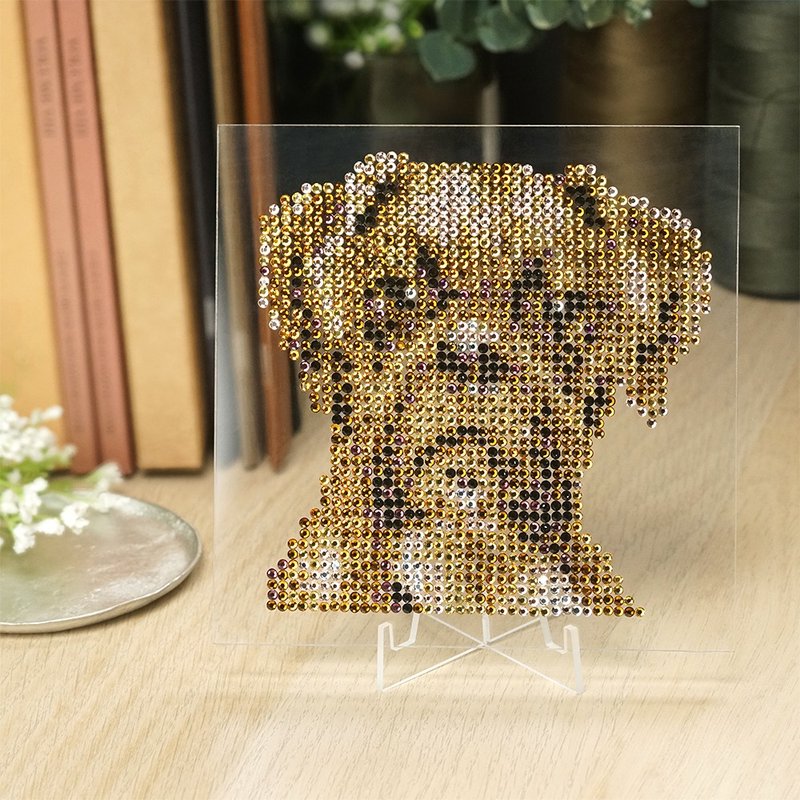Rhinestone Craft鬥牛犬水鑽裝飾DIY材料包 - 其他 - 其他材質 橘色