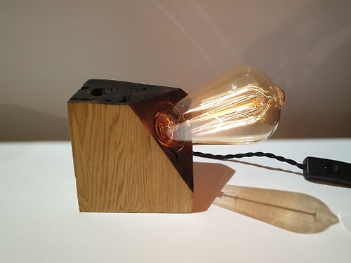 C.L Studio 【C.L Studio】設計款 復古炭化檜木燈 藝術燈飾 床頭夜燈 木頭燈