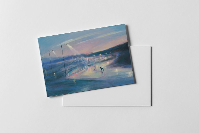海を夢見る放浪シリーズ ポストカード - カード・はがき - 紙 ホワイト
