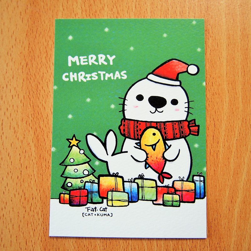 Christmas postcard / small card -- optional 3 in combination - การ์ด/โปสการ์ด - กระดาษ หลากหลายสี