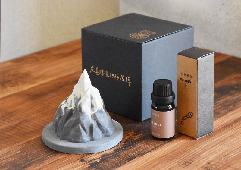 Ling Charcoal Volcanic Stone+ 10ml Natural Essential Oil Home Fragrance Set - น้ำหอม - วัสดุอีโค สีเทา