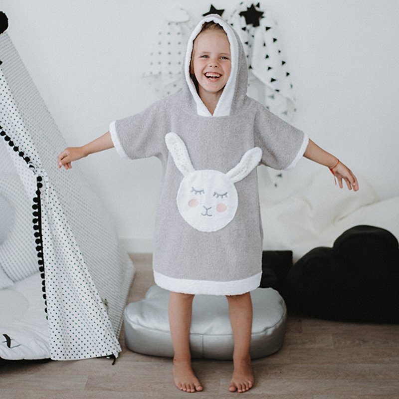 Baby toddler beach poncho Baby bunny - Swimsuits & Swimming Accessories - Cotton & Hemp Silver