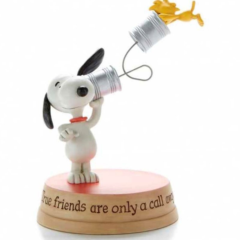 Snoopy手工雕塑-傳聲筒【Hallmark-Peanuts史努比 手工雕塑】 - 擺飾/家飾品 - 其他材質 白色