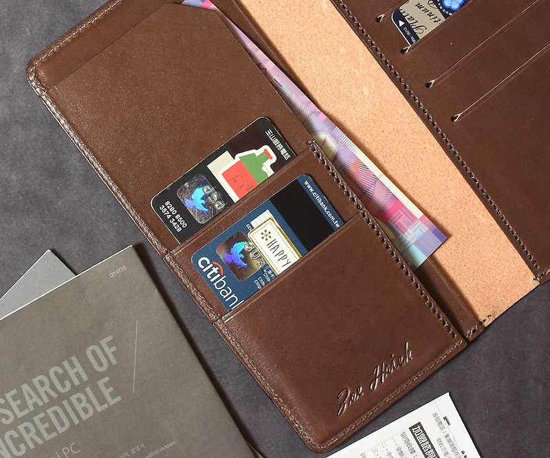 レザーロングクリップ 8枚+Lクリップ シンプルなデザイン - 財布 - 革 