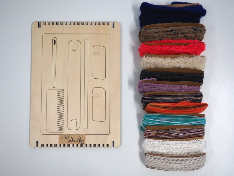 DIY Weaving Kit Set for Beginner - Knitting, Embroidery, Felted Wool & Sewing - Cotton & Hemp Multicolor