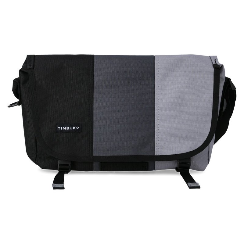 TIMBUK2 CLASSIC MESSENGER ECO 經典郵差包 S /勇士灰/黑灰拚色 - 側背包/斜背包 - 聚酯纖維 黑色