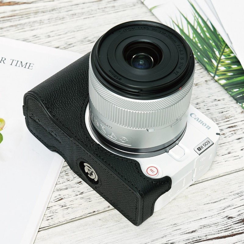手掌紋皮革相機底座 for CANON EOS R50 V / EOSR50 V - 相機/拍立得/底片相機 - 真皮 多色
