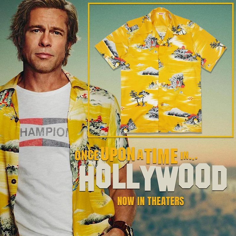 Hawaiian Shirt Brad Pitt Once Upon a Time in Hollywood
