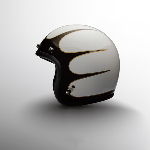 Gallop Kustom Kulture GALLOP 1932 速度線 3/4半罩安全帽 白色款