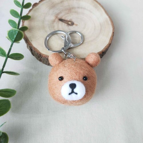 ⑥買い手が決まりました クマゲラ 羊毛フェルトキーホルダー 【公式通販】