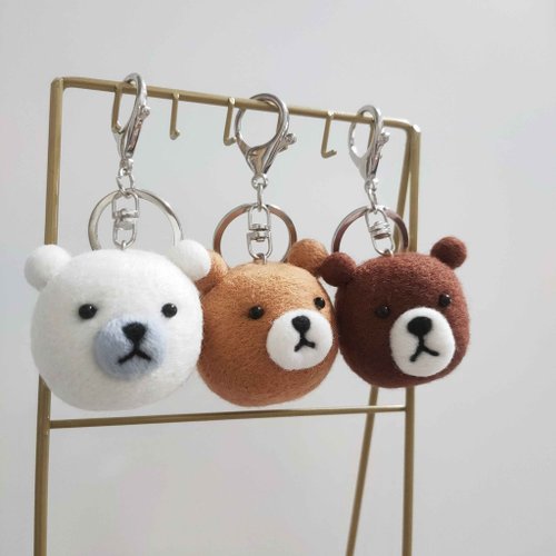 ⑥買い手が決まりました クマゲラ  羊毛フェルトキーホルダー ⑥買い手が決まりました クマゲラ 羊毛フェルトキーホルダー