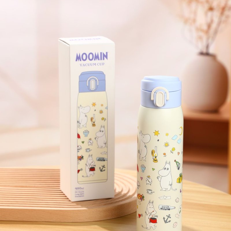 VIPO Moomin Thermal Bottle 480ml - Vacuum Flasks - Cotton & Hemp Blue