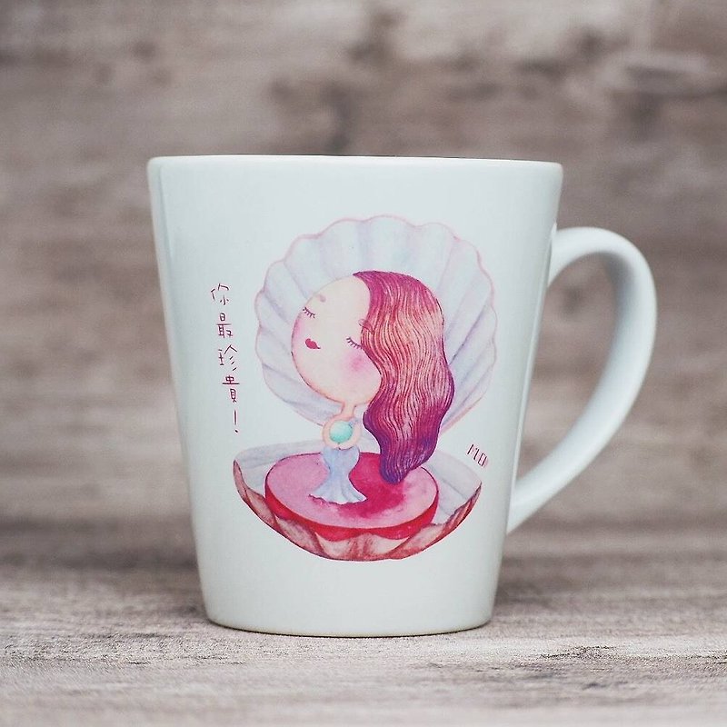Oblique mug - you are the most precious - แก้ว - ดินเผา สีม่วง