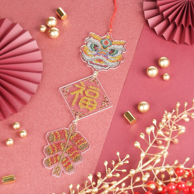 Rhinestone Craft Chinese New Year Ornaments Series | SET - A - อื่นๆ - วัสดุอื่นๆ สีแดง