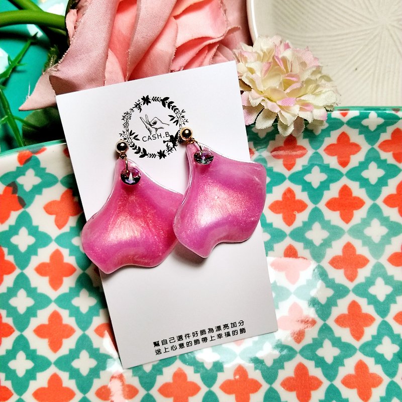 Jiao Ruochun Flower Series Ballet Earrings -904-67-5 - Earrings & Clip-ons - Other Materials White
