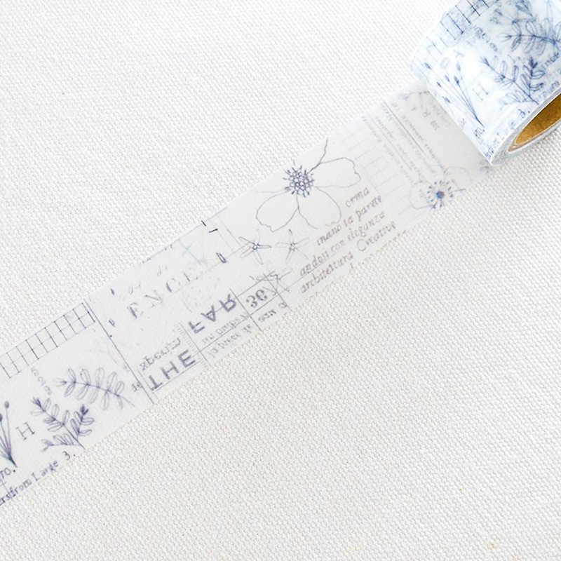夏米花園 Chamilgarden 和紙膠帶 - 花之樂章 ( MTW-CH078 ) - 紙膠帶 - 紙 白色