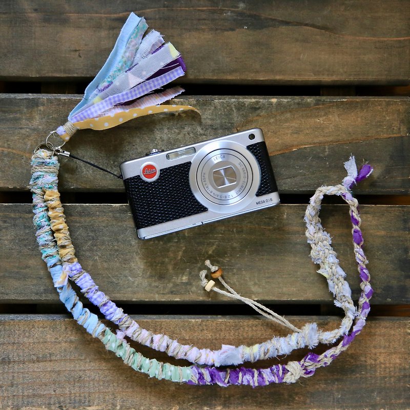 Tear cloth neck strap #6/lanyard - Camera Straps & Stands - Cotton & Hemp Multicolor