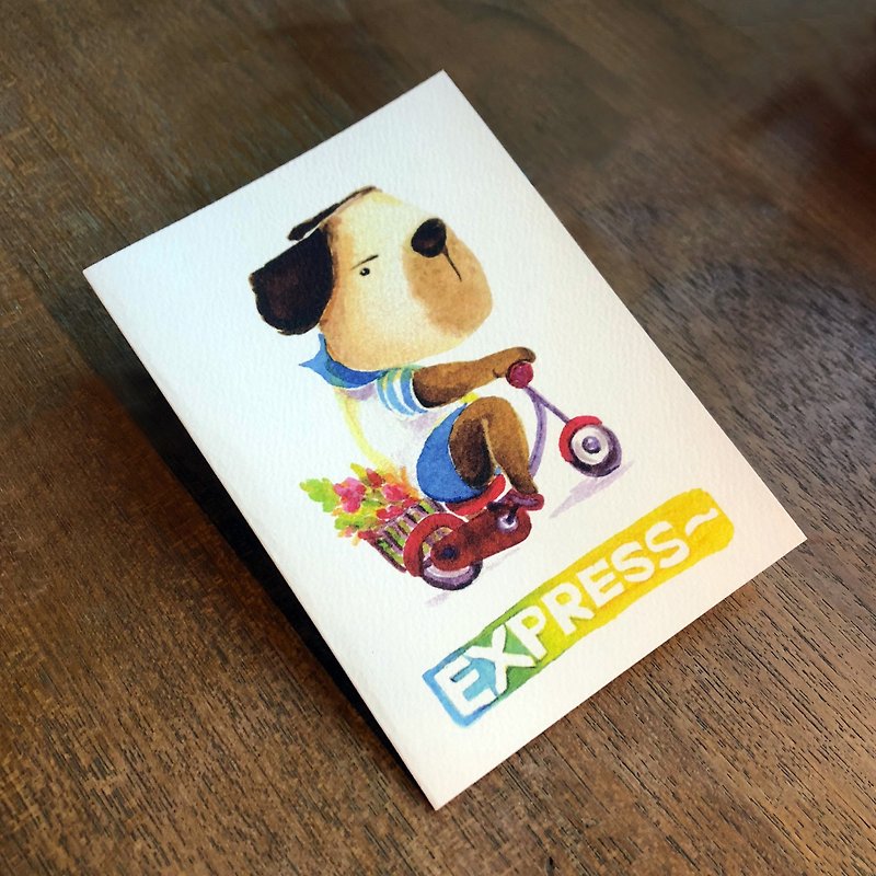 Blessing universal card dog Christmas gift - Cards & Postcards - Paper 